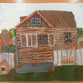 Рисунок "Летний домик" на конкурс "Конкурс детского рисунка “Как я провел лето - 2020”"