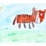 Рисунок "Что за тигр этот кот" на конкурс "Конкурс творческого рисунка “Свободная тема-2022”"
