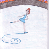 Рисунок "Лёд" на конкурс "Конкурс детского рисунка “Спорт в нашей жизни”"