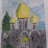 Рисунок "Храм где я хочу побывать"