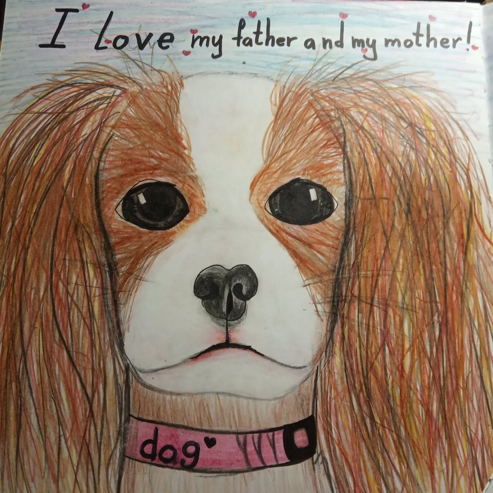 Детский рисунок - Собака моей мечты