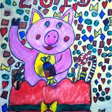Рисунок "Неожиданный подарок" на конкурс "Конкурс детского рисунка “Новогодняя Открытка-2019”"