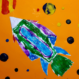 Рисунок "Дальний путь" на конкурс "Конкурс детского рисунка “Таинственный космос - 2022”"