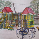 Рисунок "Детская площадка" на конкурс "Конкурс детского рисунка "Рисовашки и друзья""