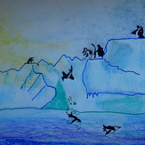 Рисунок "Однажды в Антарктиде" на конкурс "Конкурс детского рисунка "Укрепляшки - 2018""