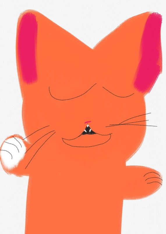 Детский рисунок - Отвернулась да нет