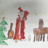 Рисунок "Дедушка Мороз" на конкурс "Конкурс “Новогодняя Магия - 2020”"