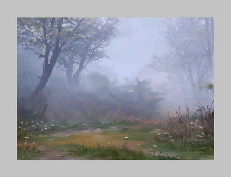 Рисунок - В тумане сентября