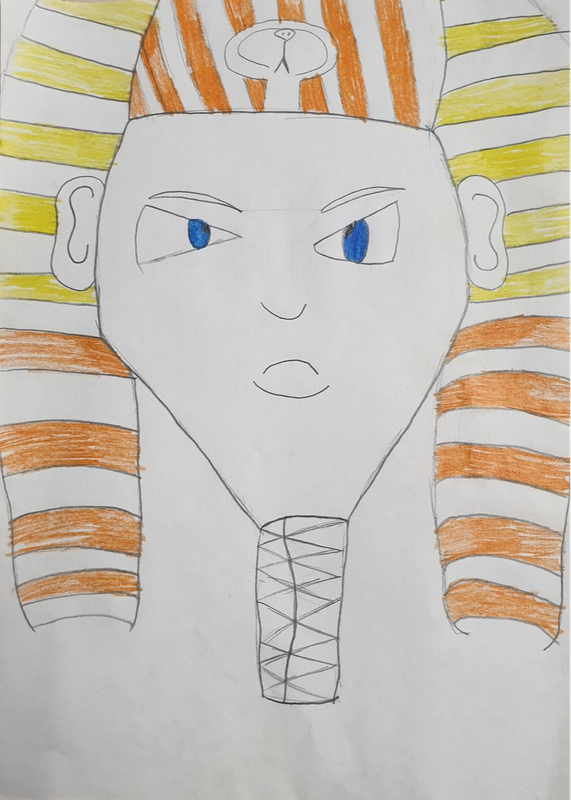 Детский рисунок - Фараон