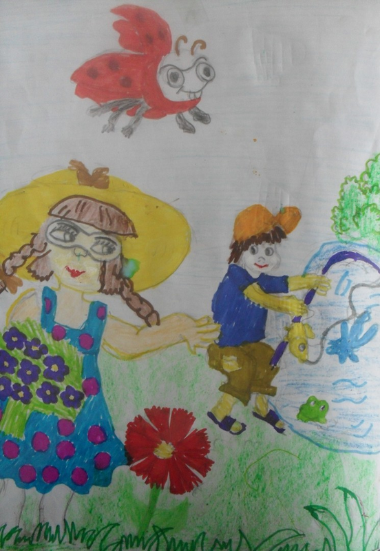 Детский рисунок - Летний денёк