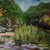 Рисунок "Осень на реке Ворона"