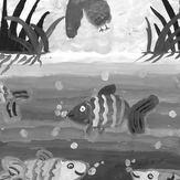 Рисунок "Рыбалка" на конкурс "Второй конкурс детского рисунка по 3-й серии "Волшебные Сны""