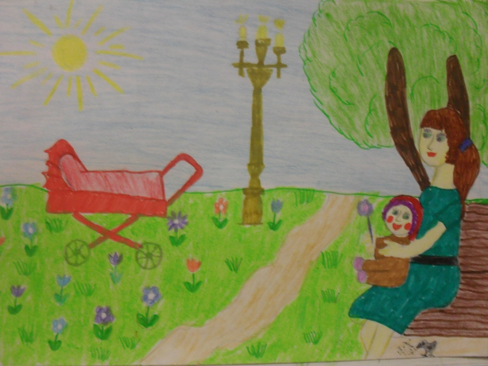 Детский рисунок - Счастливое детство
