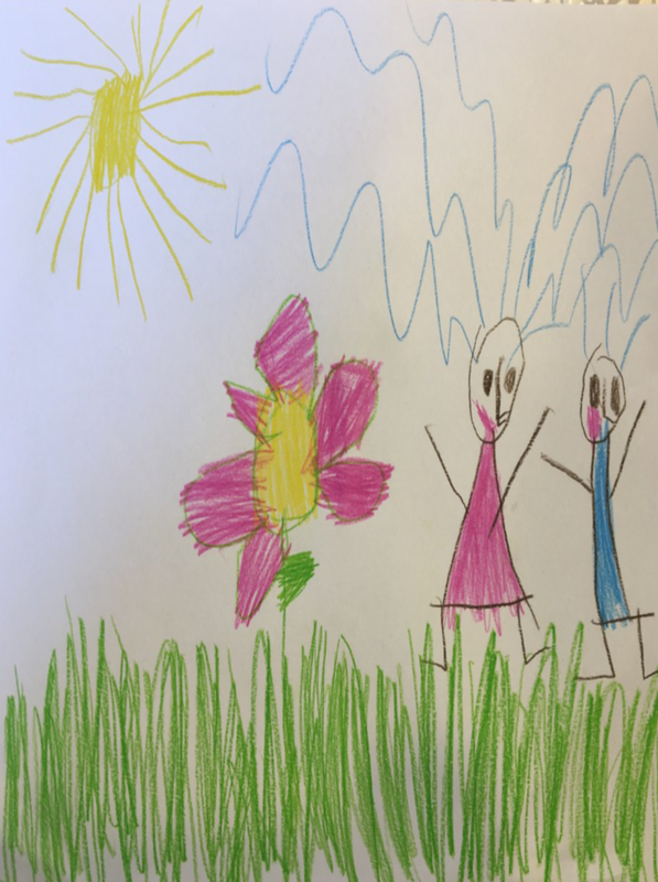 Детский рисунок - Настоящее лето