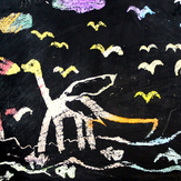 Рисунок "Древний динозавр" на конкурс "Конкурс детского рисунка “Невероятные животные - 2018”"