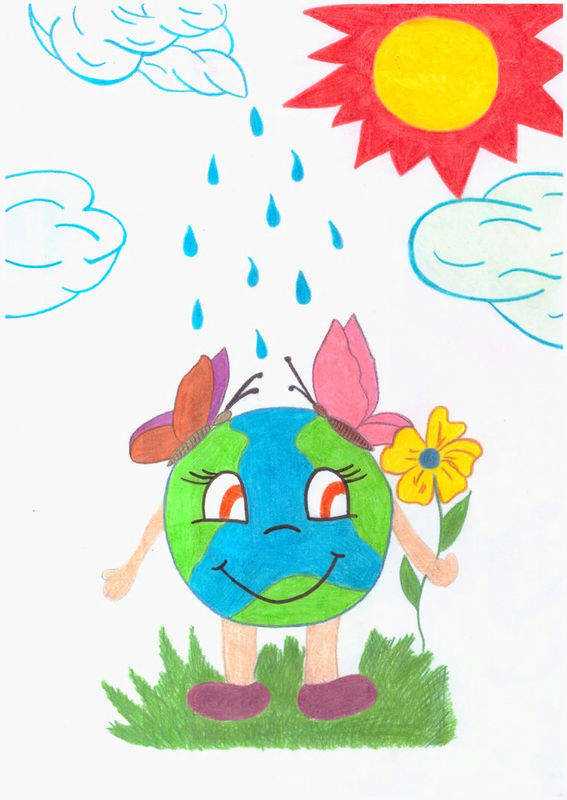 Детский рисунок - Береги экологию