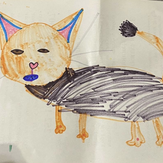 Рисунок "Кошка Мандаринка" на конкурс "Конкурс творческого рисунка “Свободная тема-2021”"
