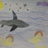 Рисунок "Акула Толстой"
