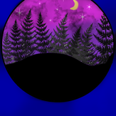 Рисунок "Ночной лес"