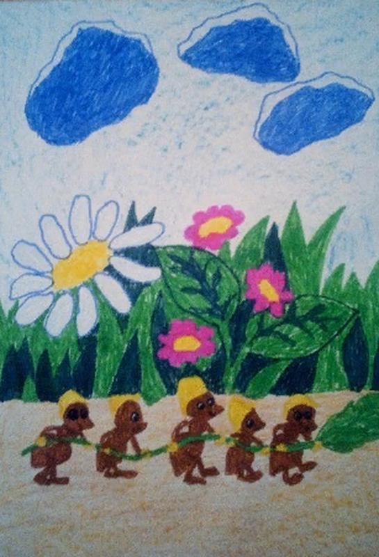 Детский рисунок - Мир добра и мечты
