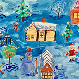 Рисунок "Волшебный Новый год" на конкурс "Конкурс детского рисунка “Новогодняя Открытка-2019”"