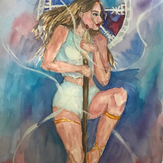 Рисунок "Богиня Фригг" на конкурс "Конкурс творческого рисунка “Свободная тема-2022”"