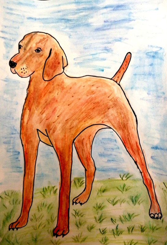 Детский рисунок - Собака