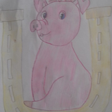 Рисунок "Красавица-Свинюшка"