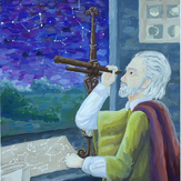 Рисунок "Галилео Галилей" на конкурс "Конкурс творческого рисунка “Свободная тема-2020”"