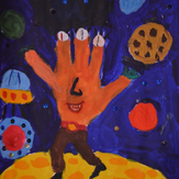 Рисунок "В космосе так здорово" на конкурс "Конкурс детского рисунка по 6-й серии сериала Рисовашки "На Луну""