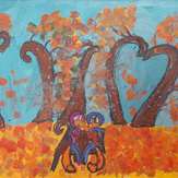 Рисунок "осень в парке" на конкурс "Конкурс детского рисунка “Сказочная осень - 2018”"