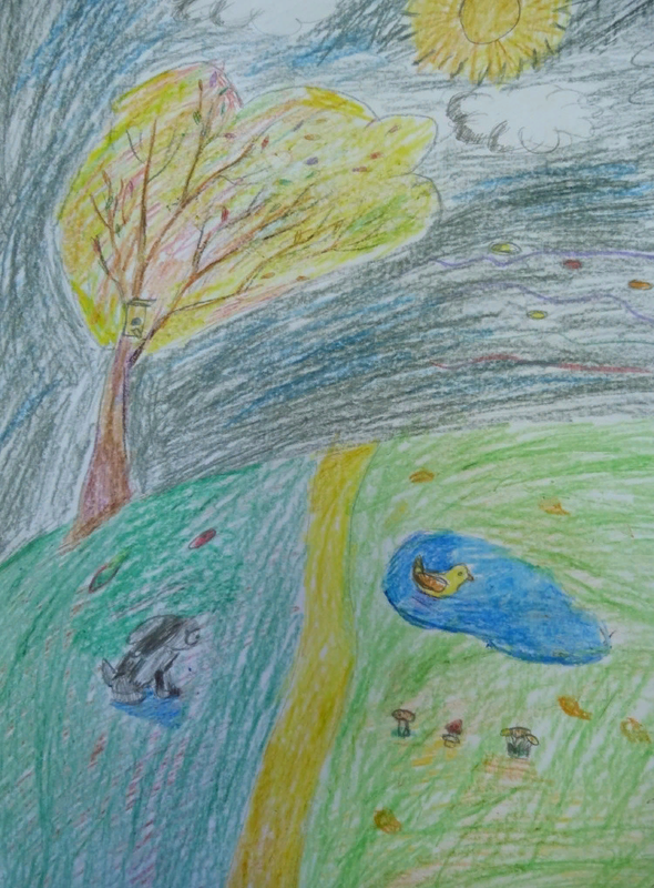 Детский рисунок - Ветер