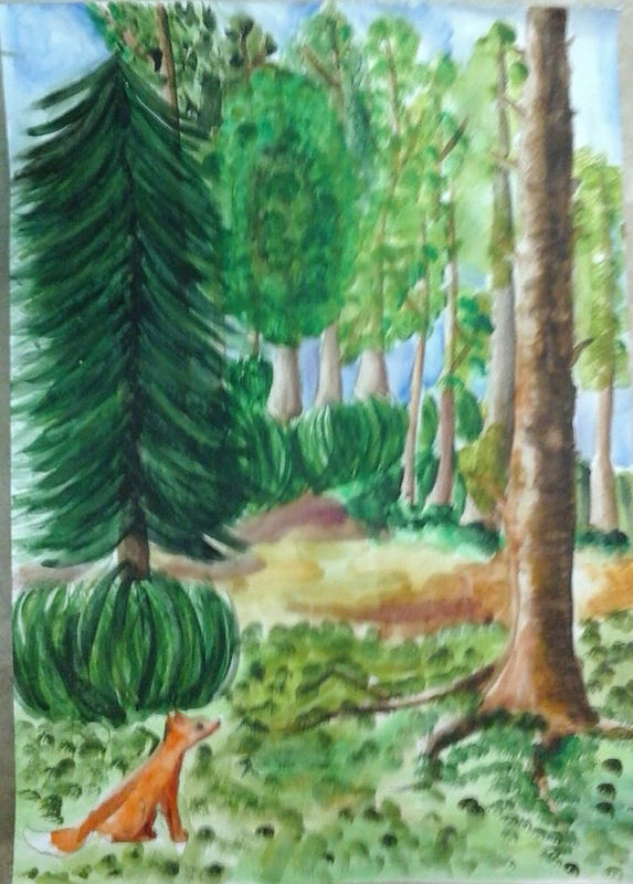 Детский рисунок - Сказки Севастьяновского леса