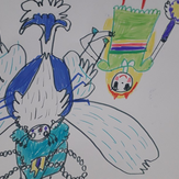 Рисунок "Хрустальная бабочка" на конкурс "Конкурс творческого рисунка “Свободная тема-2019”"