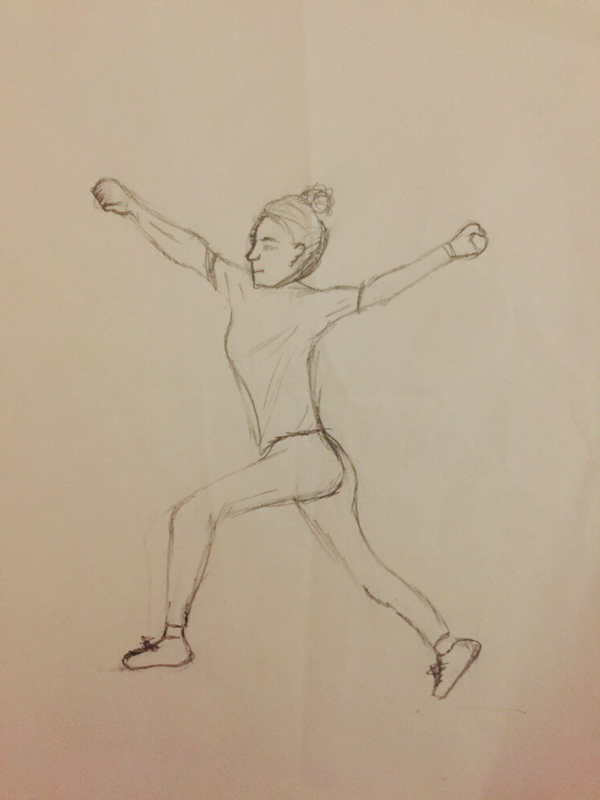 Детский рисунок - Спортсмен