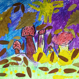 Рисунок "Осенняя полянка" на конкурс "Конкурс творческого рисунка “Свободная тема-2019”"