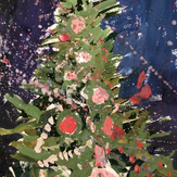 Рисунок "Новогодняя красавица в конфетти" на конкурс "Конкурс “Новогодняя Магия - 2020”"