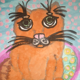 Рисунок "Рыжий кот" на конкурс "Конкурс детского рисунка "Любимое животное - 2018""