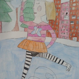 Рисунок "На льду" на конкурс "Конкурс детского рисунка “Спорт в нашей жизни”"