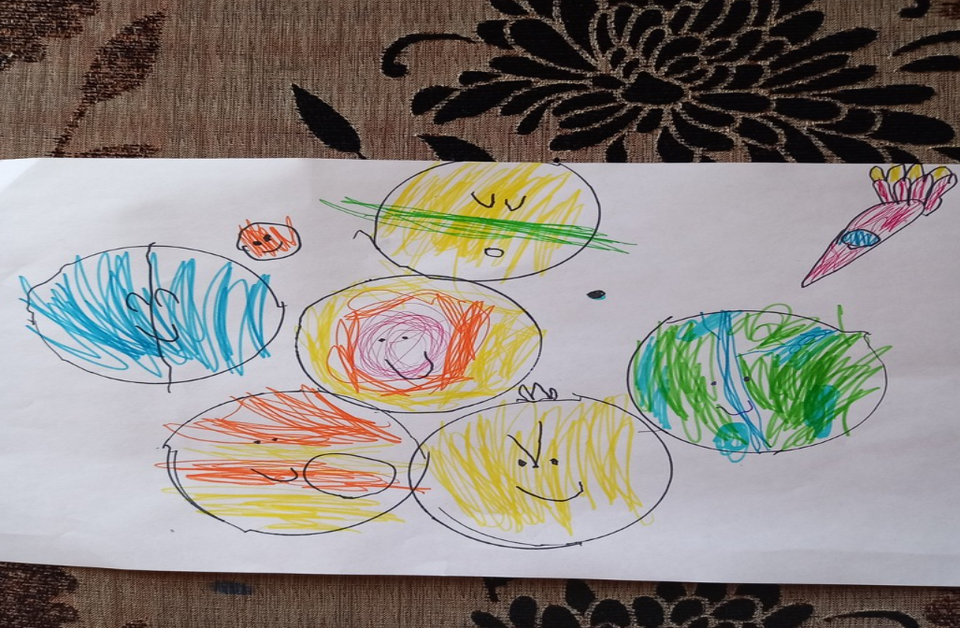 Детский рисунок - Планеты