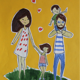 Рисунок "Моя семья" на конкурс "Конкурс творческого рисунка “Свободная тема-2020”"