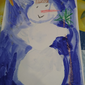 Снеговик ждёт деда Мороза, Арина Шарова, 4 года