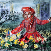 Рисунок "Волшебный сон Раскрашу мир" на конкурс "Конкурс детского рисунка "Рисовашки - 1-6 серии""