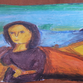 Рисунок "Мона Лиза" на конкурс "Конкурс творческого рисунка “Свободная тема-2022”"
