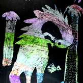 Рисунок "Динозаврик" на конкурс "Конкурс детского рисунка “Невероятные животные - 2018”"