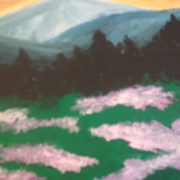Рисунок "Закат в горах" на конкурс "Конкурс детского рисунка “Чудесное Лето - 2019”"
