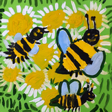 Рисунок "Пчёлки-труженницы" на конкурс "Конкурс творческого рисунка “Свободная тема-2020”"