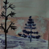 Рисунок "Зимний пейзаж"