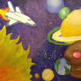 Рисунок "путешествие в космос" на конкурс "Конкурс детского рисунка “Таинственный космос - 2018”"