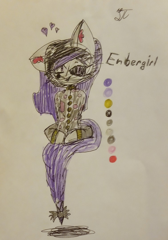 Детский рисунок - Endergirl